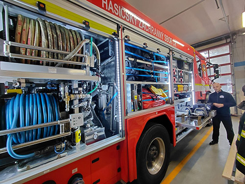 Hasičské auta - vybavení