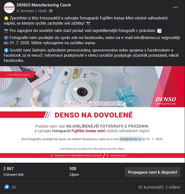Denso na dovolené